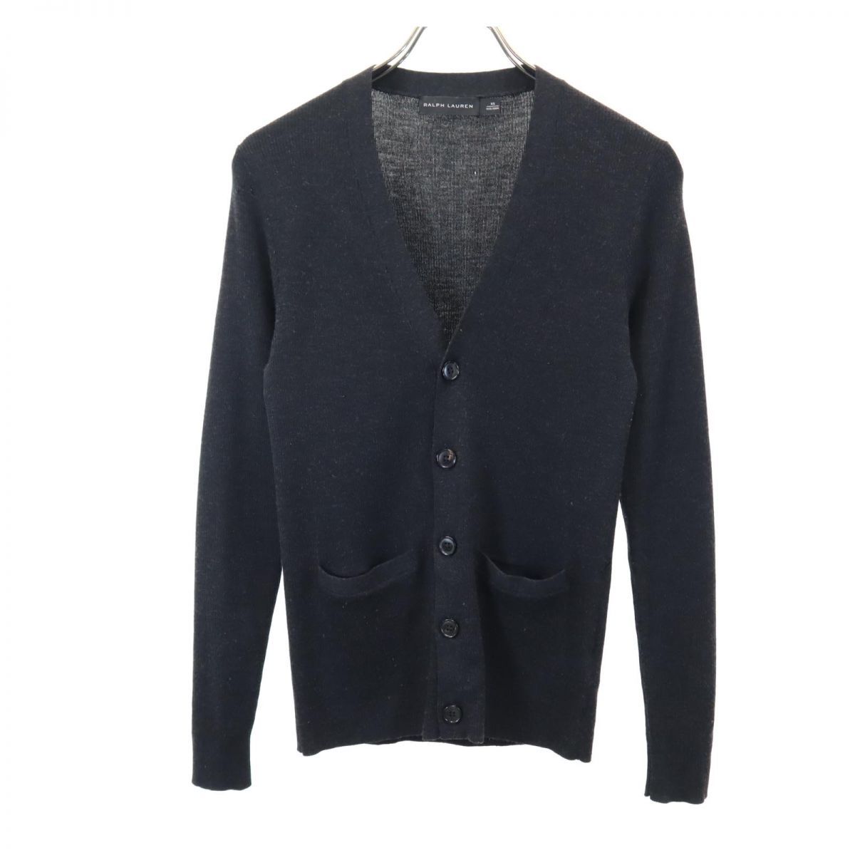 RALPH LAUREN 長袖 Vネック ウール ニット カーディガン