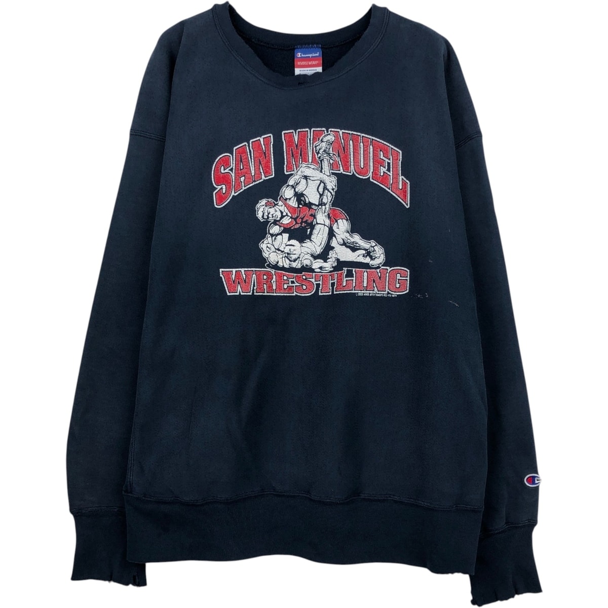 古着 00年代 チャンピオン Champion REVERSE WEAVE リバースウィーブ プリントスウェットシャツ トレーナー メンズXXL相当/eaa633743