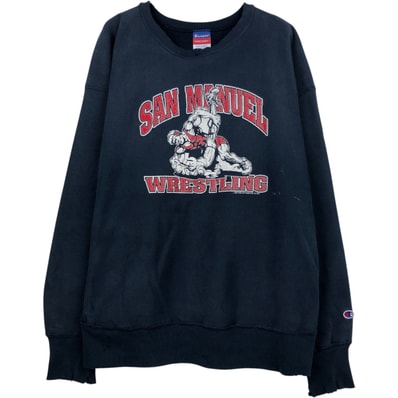 古着 00年代 チャンピオン Champion REVERSE WEAVE リバースウィーブ プリントスウェットシャツ トレーナー メンズXXL相当/eaa633743