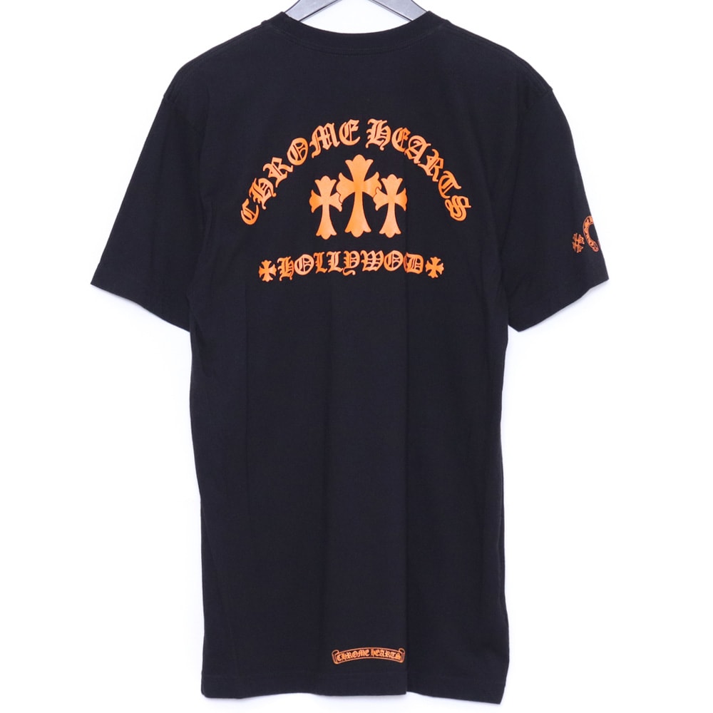 CHROME HEARTS オレンジ 3 セメタリークロスTシャツ