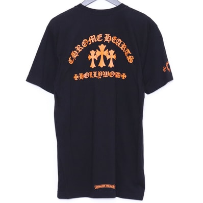 CHROME HEARTS オレンジ 3 セメタリークロスTシャツ