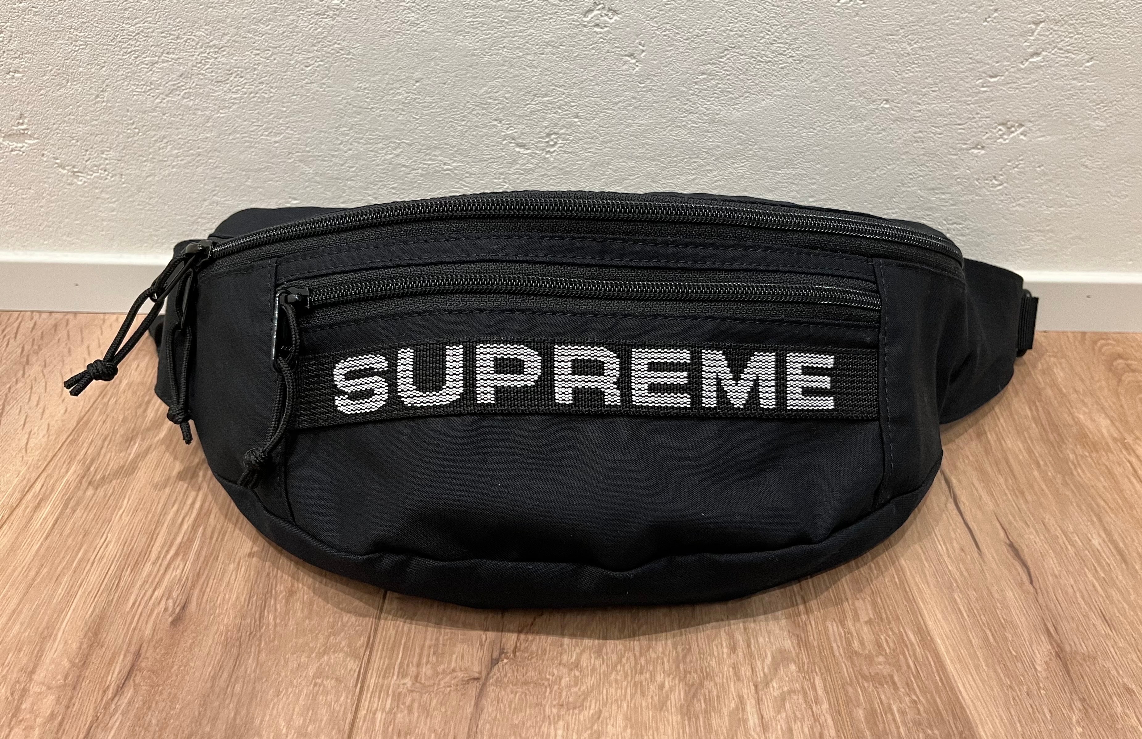 Supreme Barbour Waxed Cotton Waist Bag 