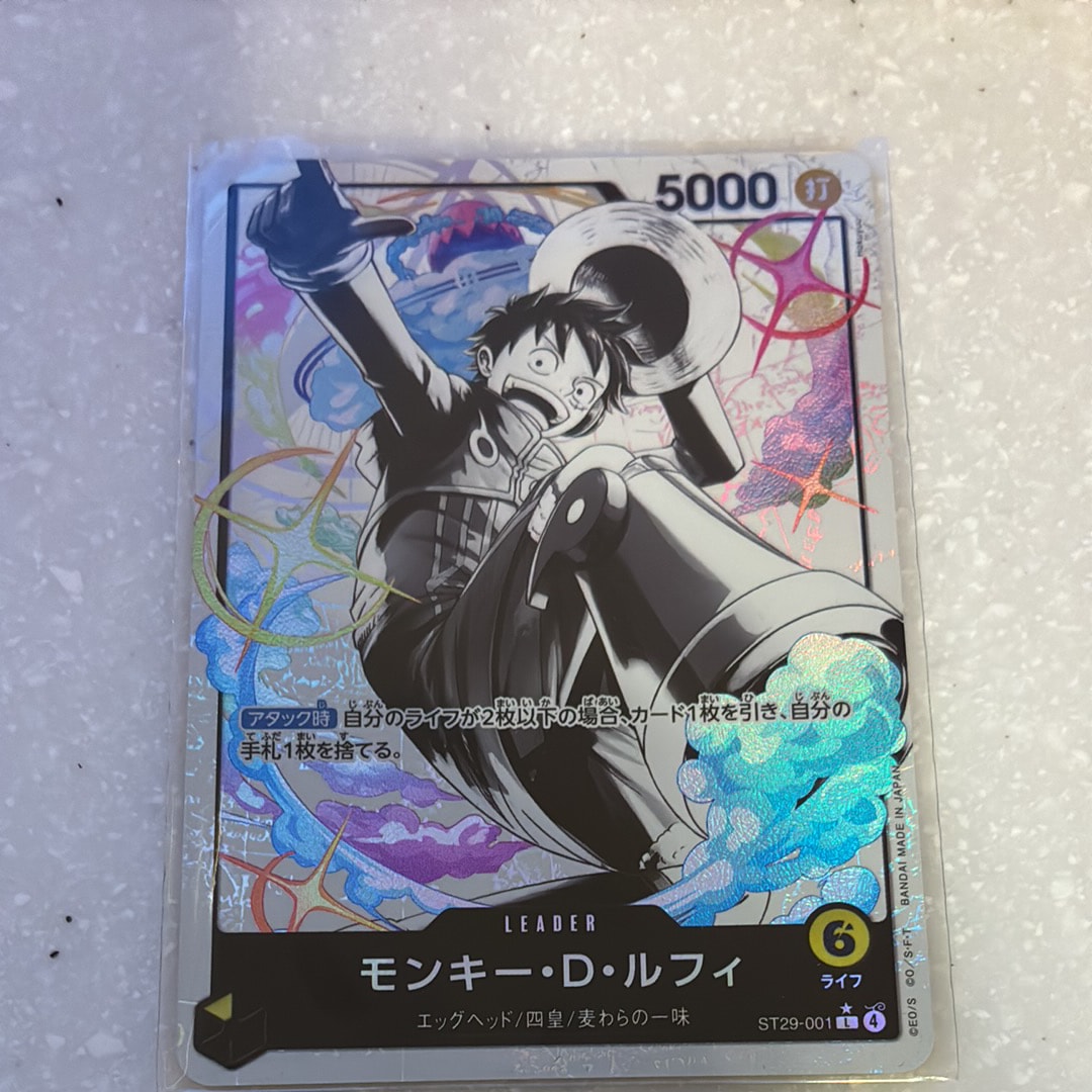 PSA10】モンキー・D・ルフィ L-P [ST29-001](スタートデッキ「エッグ