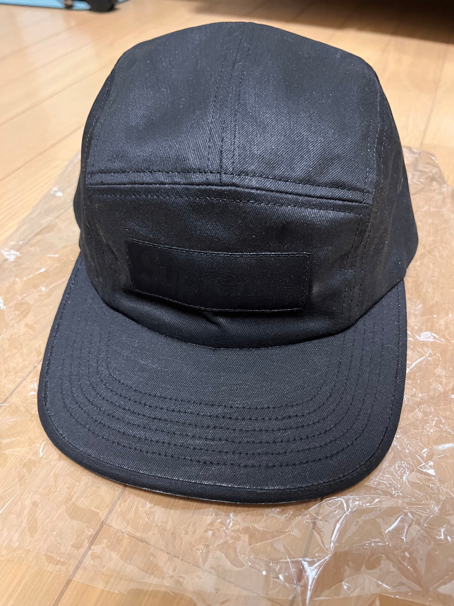 Supreme x MM6 Maison Margiela Painted Camp Cap "Black"