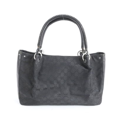 グッチ GGキャンバス 115015 トート バッグ レザー×キャンバス