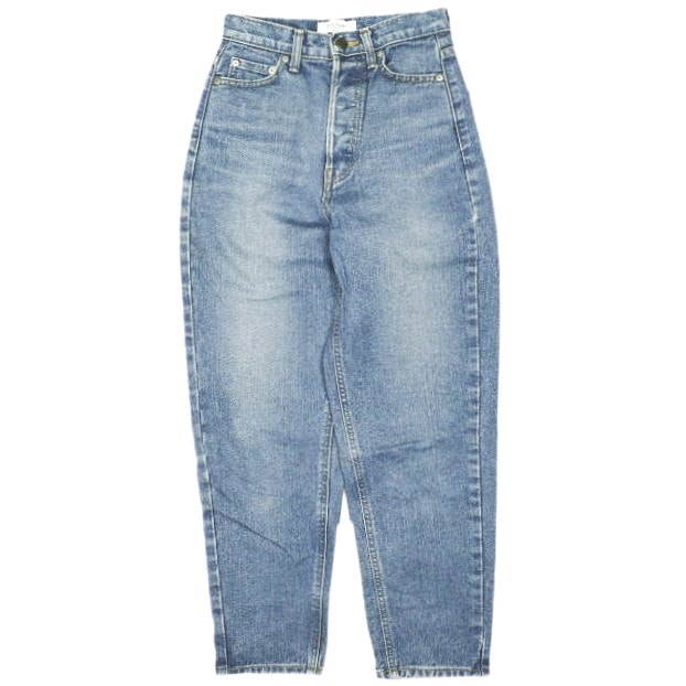 Mila Owen ミラ オーウェン 日本製 ルーミーテーパードデニムパンツ 09WFP191008 0/S BLUE ボタンフライ ジーンズ PT EDWIN ボトムス g23457