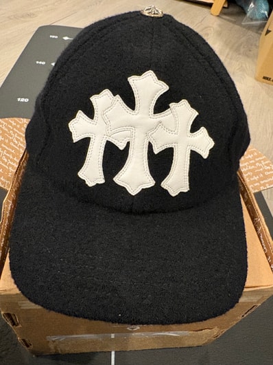Chrome Hearts Cemetery Cross Mesh Cap "Black/White"