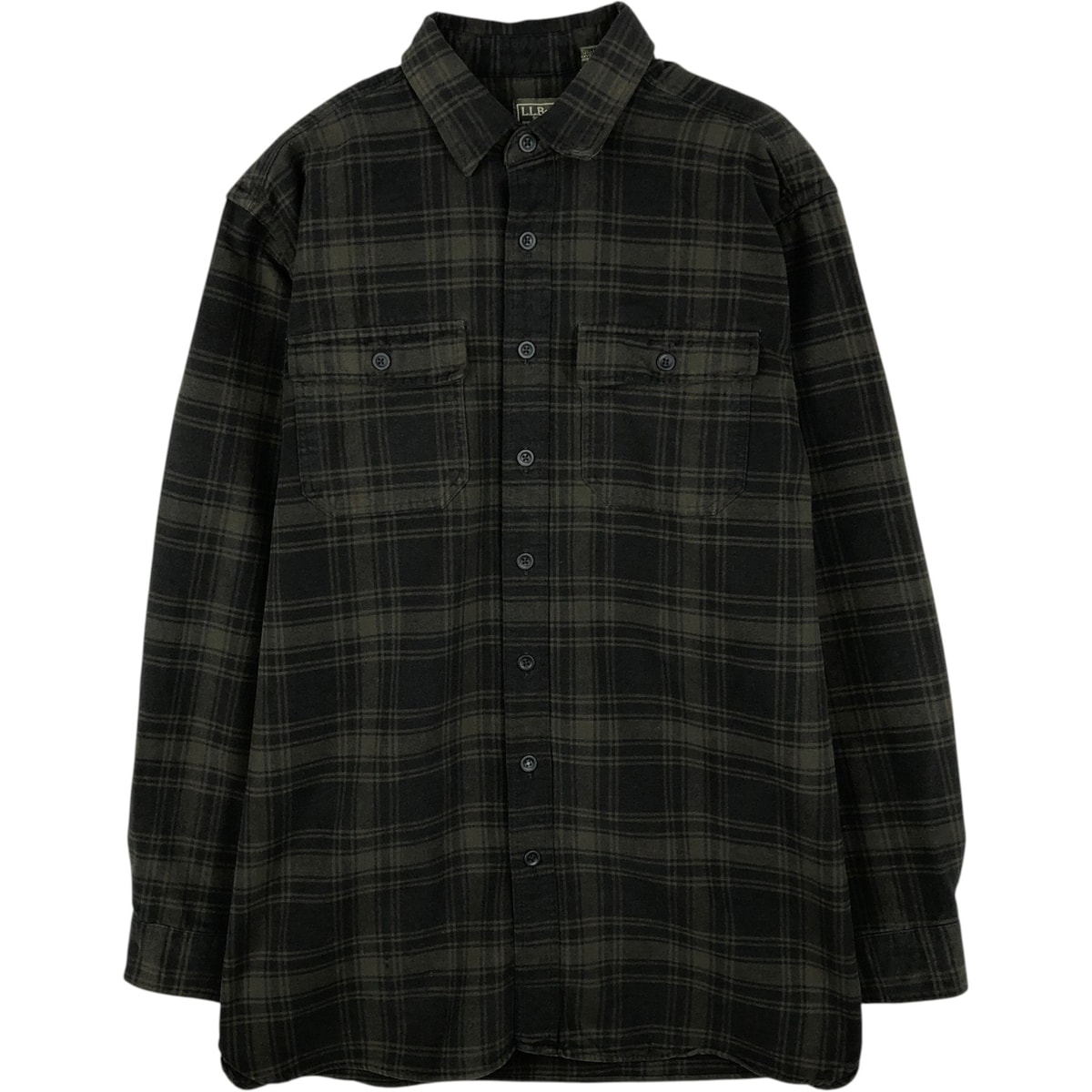 古着 エルエルビーン L.L.Bean 長袖 フランネルチェックシャツ USA製 メンズL相当 ヴィンテージ/eaa647294