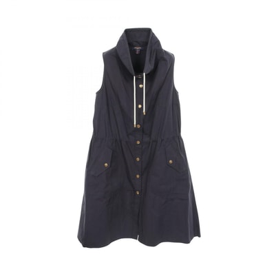 ルイ・ヴィトン LOUIS VUITTON ハイネック ノースリーブ ワンピース 衣料品 トップス コットン レディース ネイビー系 RW222J ZTG FNDR03 【中古】