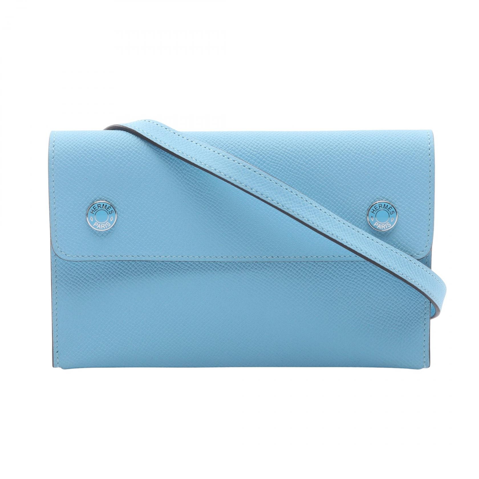 エルメス HERMES ナップ トゥーゴー ショルダーバッグ バッグ レザー ヴォーエプソン セレスト B刻印(2023年製造) レディース ブルー系 【中古】