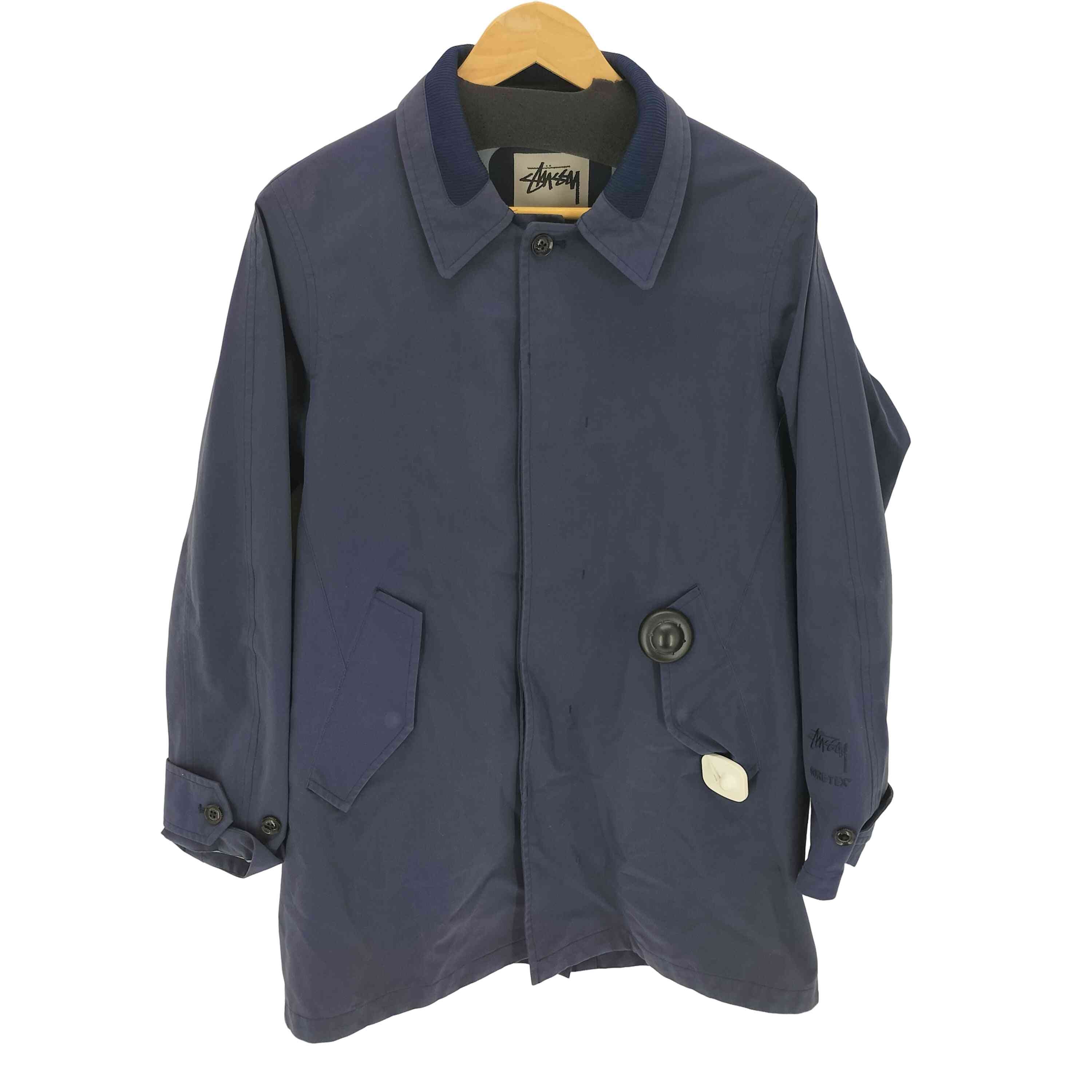 STUSSY GORE-TEX ナイロンステンカラーコート ステューシー B (目立った傷や汚れなし)】STUSSY Gore-Tex ステンカラーコート