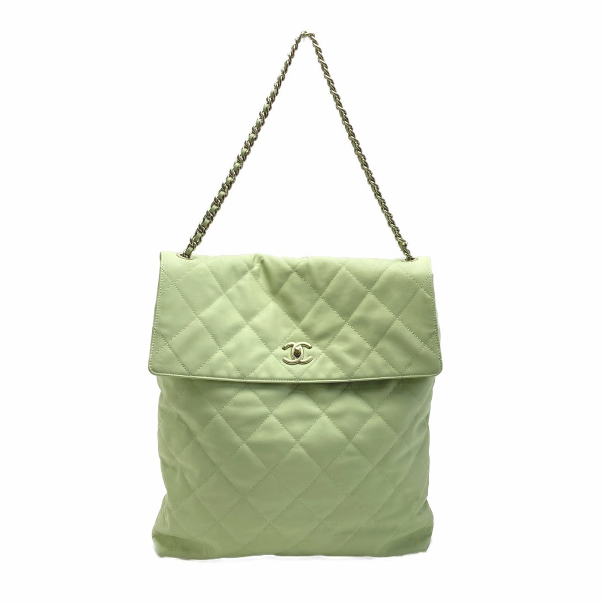 CHANEL シャネル マトラッセ マキシ ホーボーバッグ AS4617 B14999 NS835 ライトグリーン系 ショルダーバッグ