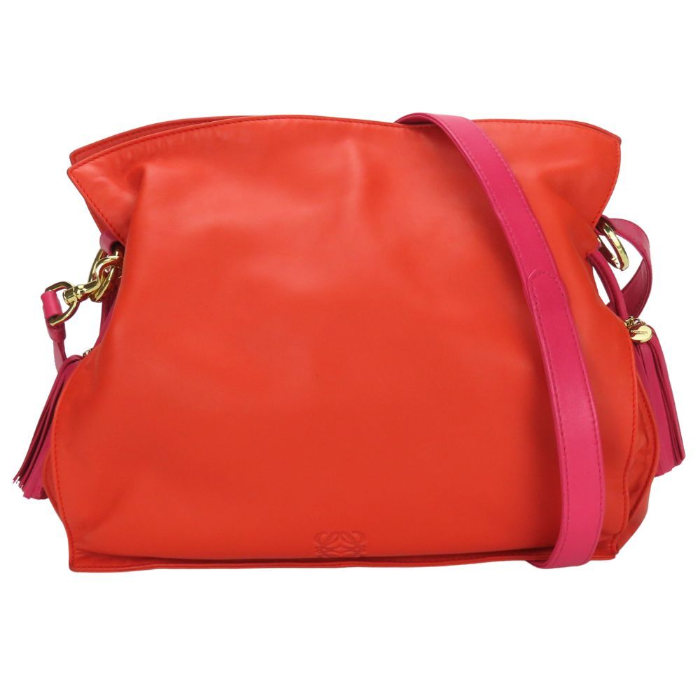 LOEWE✨ショルダーバッグ ナッパレザー ブラッドオレンジ レッドオレンジ LOEWE✨ショルダーバッグ ナッパレザー ブラッドオレンジ レッド