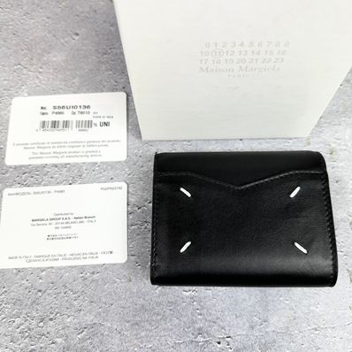 新品 100%本物 Maison Margiela 三つ折 ミニ財布 マルジェラ