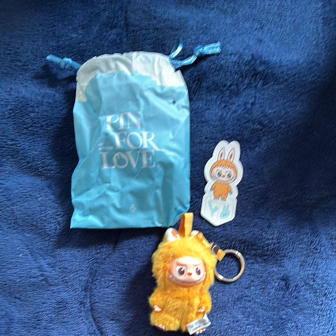 POP MART THE MONSTERS (LABUBU) Pin for Love Series-Vinyl Plush Pendant (N-Z) Y