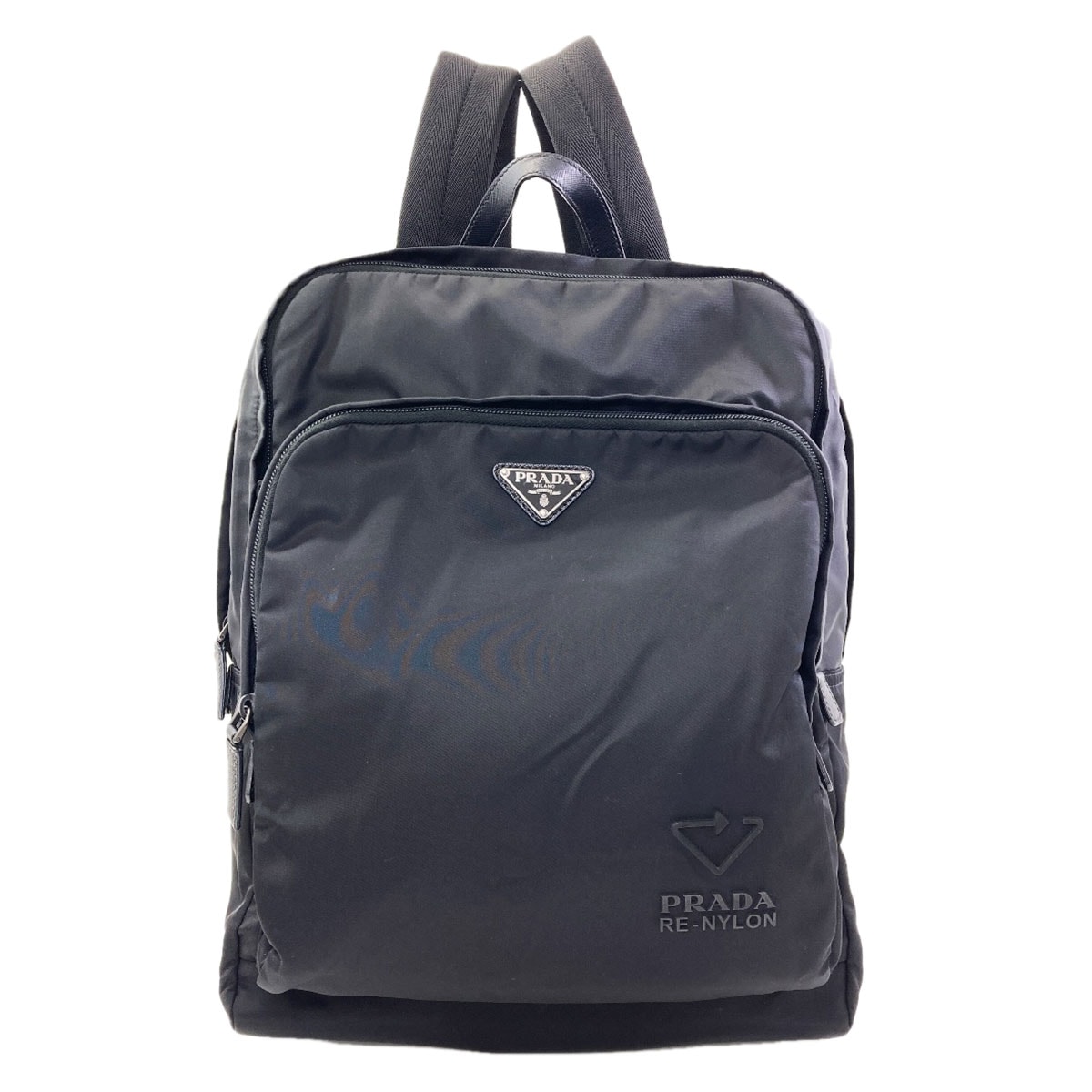 PRADA プラダ ロゴ金具 リュック・デイパック リサイクルナイロン レディース [中古]