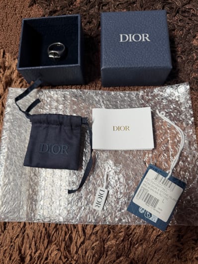 Dior x Stone Island Signet Ring Resin "Silver/Black"
