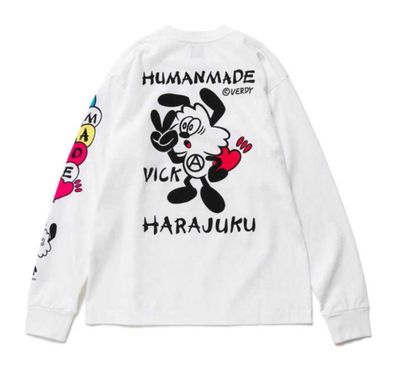 HUMAN MADE VICK LONG SLEEVE T-SHIRT "White"