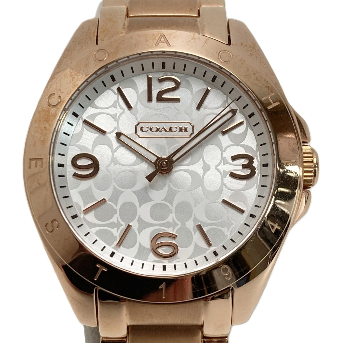 COACH コーチ シグネチャー CA.67.7.34.0691 ホワイト クォーツ レディース 腕時計