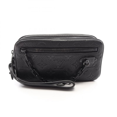 ルイ・ヴィトン LOUIS VUITTON ポシェットヴォルガ セカンドバッグ クラッチバッグ バッグ レザー モノグラム・トリヨンレザー ノワール メンズ ブラック系 M55703 【中古】