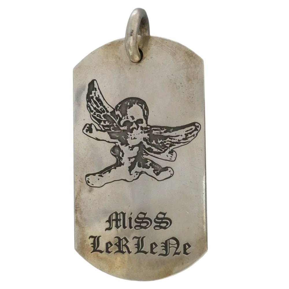 CHROME HEARTS クロムハーツ(原本無) D TAG LRG FOTI フォティ ラージ ドッグタグ ペンダント トップ シルバー系【中古】