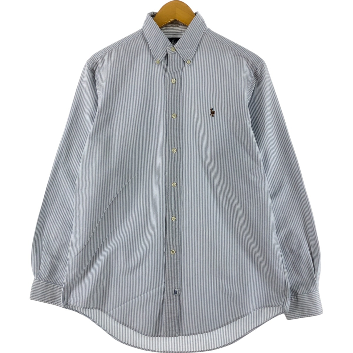 古着 ラルフローレン Ralph Lauren 長袖 ボタンダウンストライプシャツ メンズM相当/eaa525619