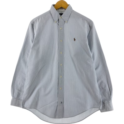 古着 ラルフローレン Ralph Lauren 長袖 ボタンダウンストライプシャツ メンズM相当/eaa525619