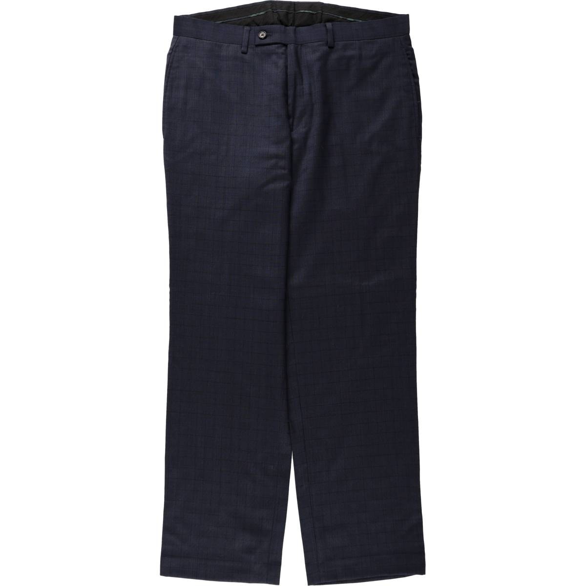 古着 ラルフローレン Ralph Lauren LAUREN ローレン チェック柄 スラックスパンツ メンズw34相当/eaa670189