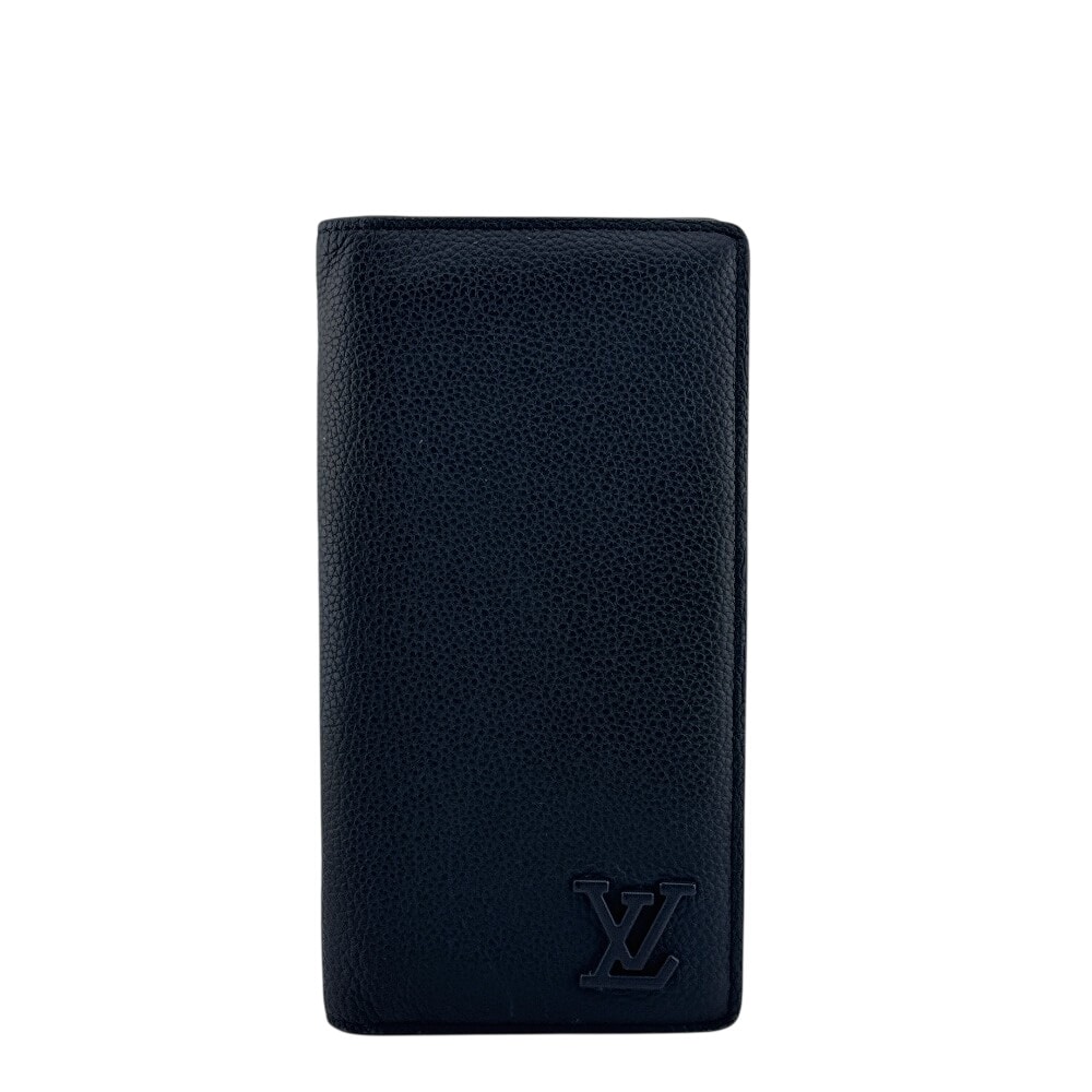 ルイヴィトン LOUIS VUITTON 長財布 LVアエログラム ポルトフォイユブラザNM 二つ折り ロングウォレット M81810 ネイビー
