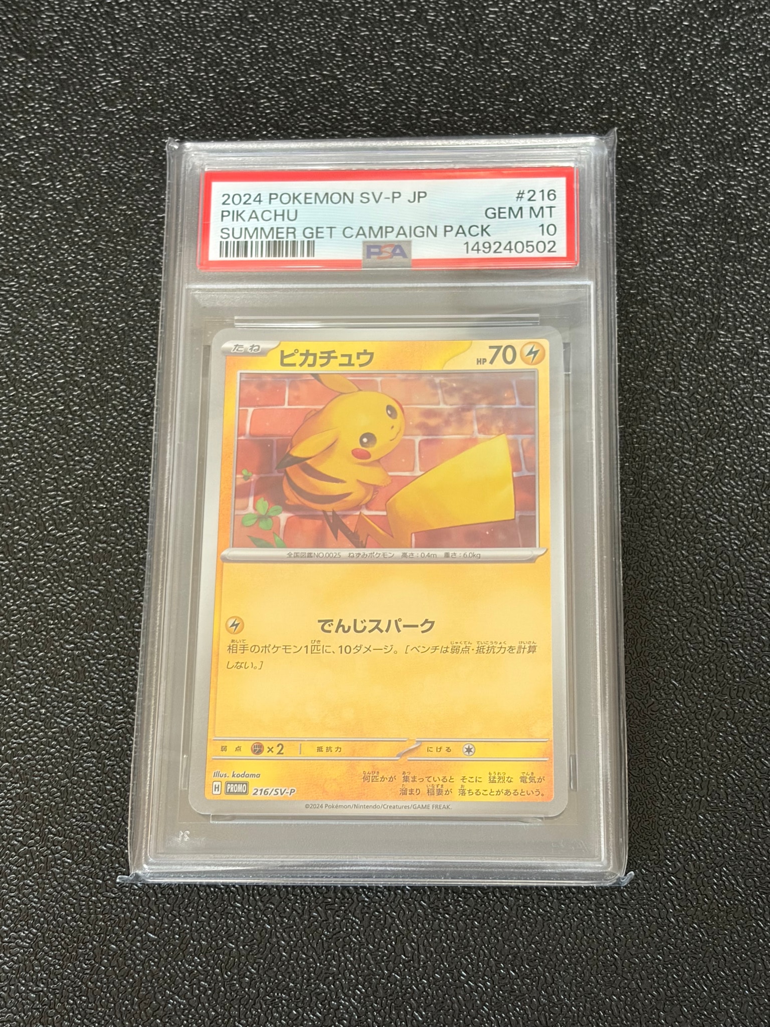 ピカチュウ P [SV-P 216](プロモカードパック「ポケカの夏がキタ