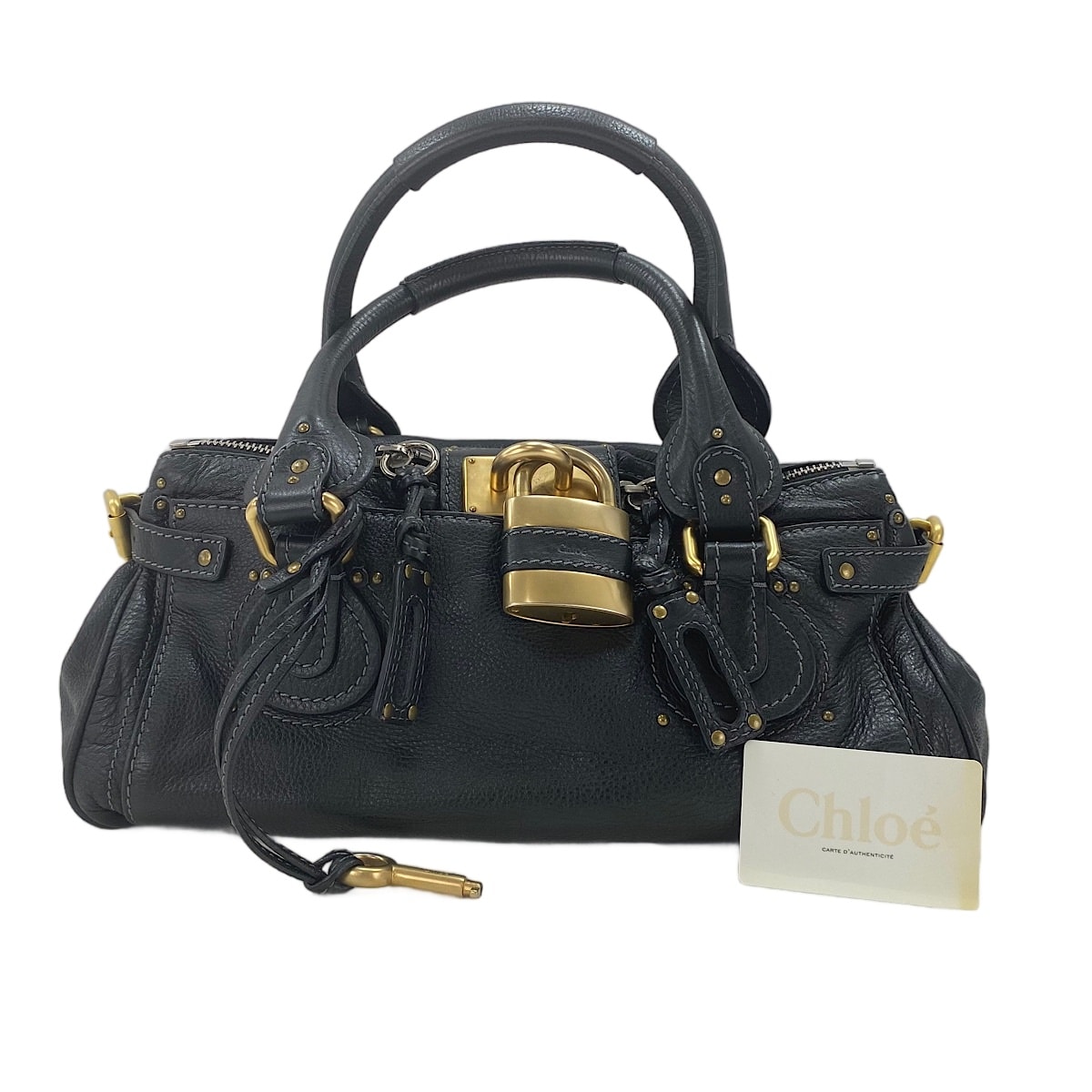 C (やや傷や汚れあり)】クロエ Chloe パディントン ハンドバッグ【中古