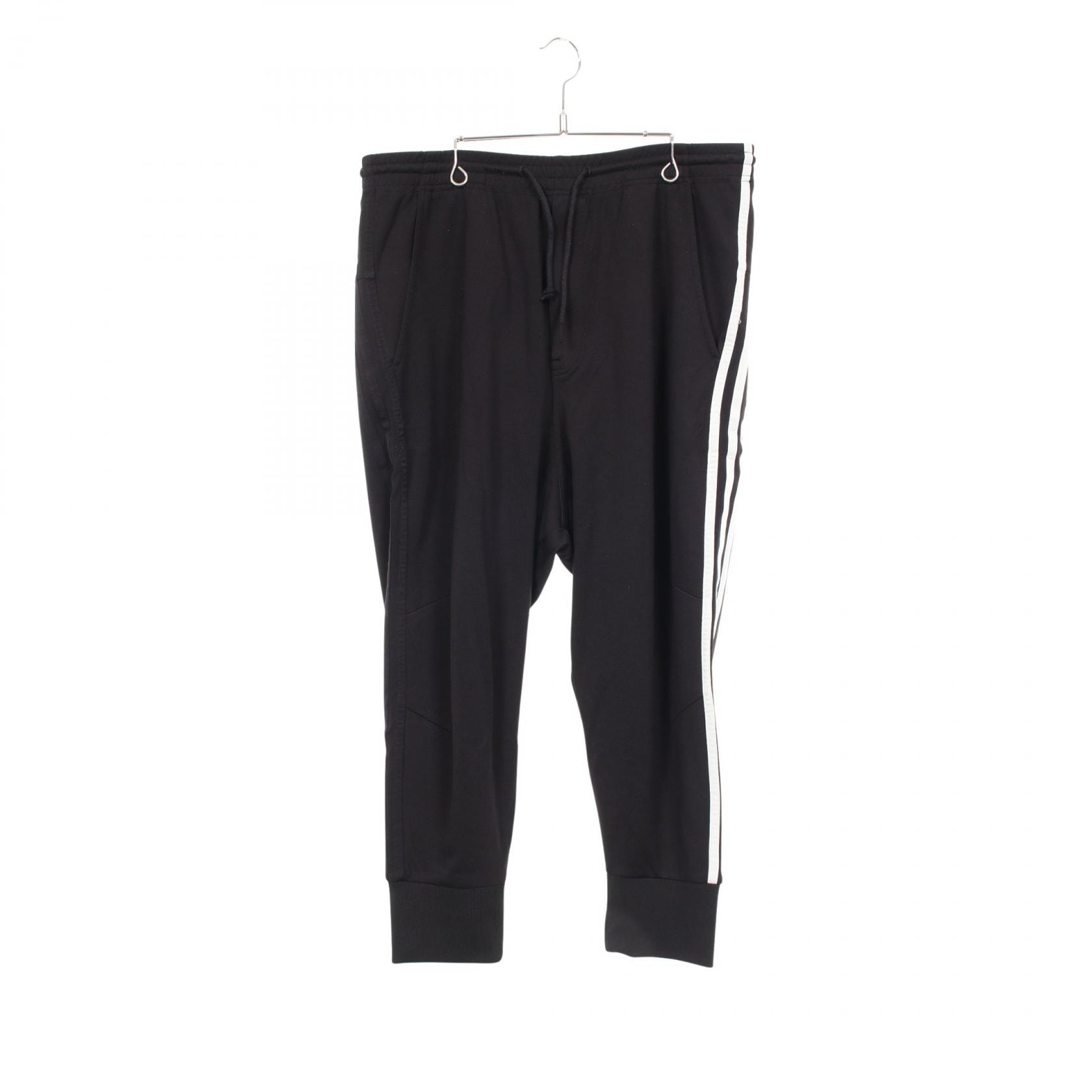 ワイスリー Y-3 3-STRIPES TRACK PANTS パンツ 衣料品 ボトムス コットン ナイロン メンズ ブラック系 【中古】