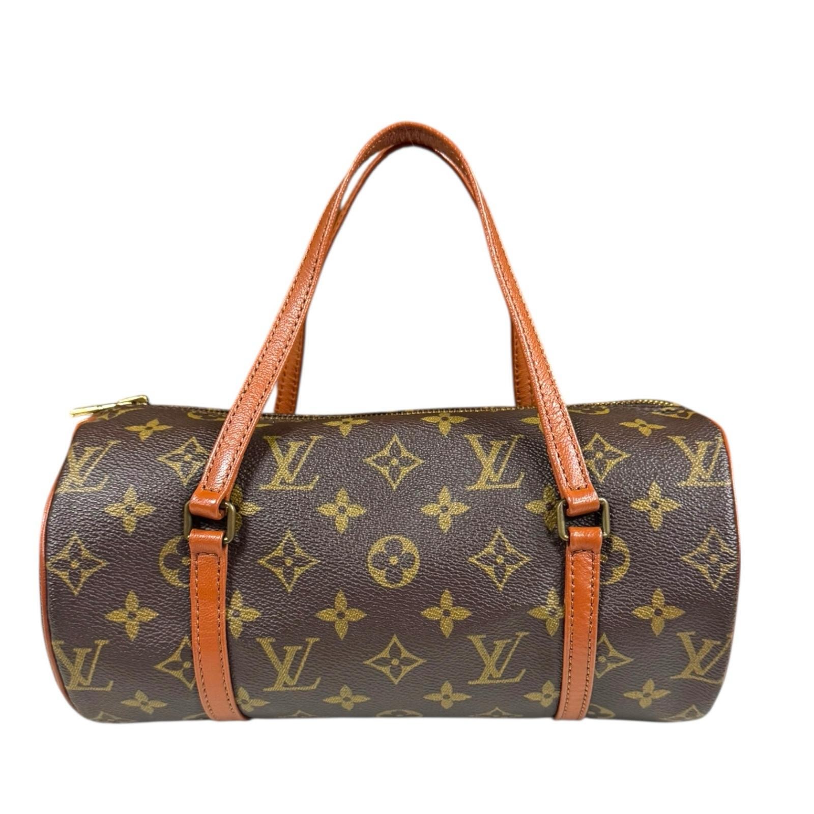 ルイヴィトン パピヨン26 モノグラム ハンドバッグ モノグラムキャンバス M51366 ブラウン レディース LOUIS VUITTON 中古