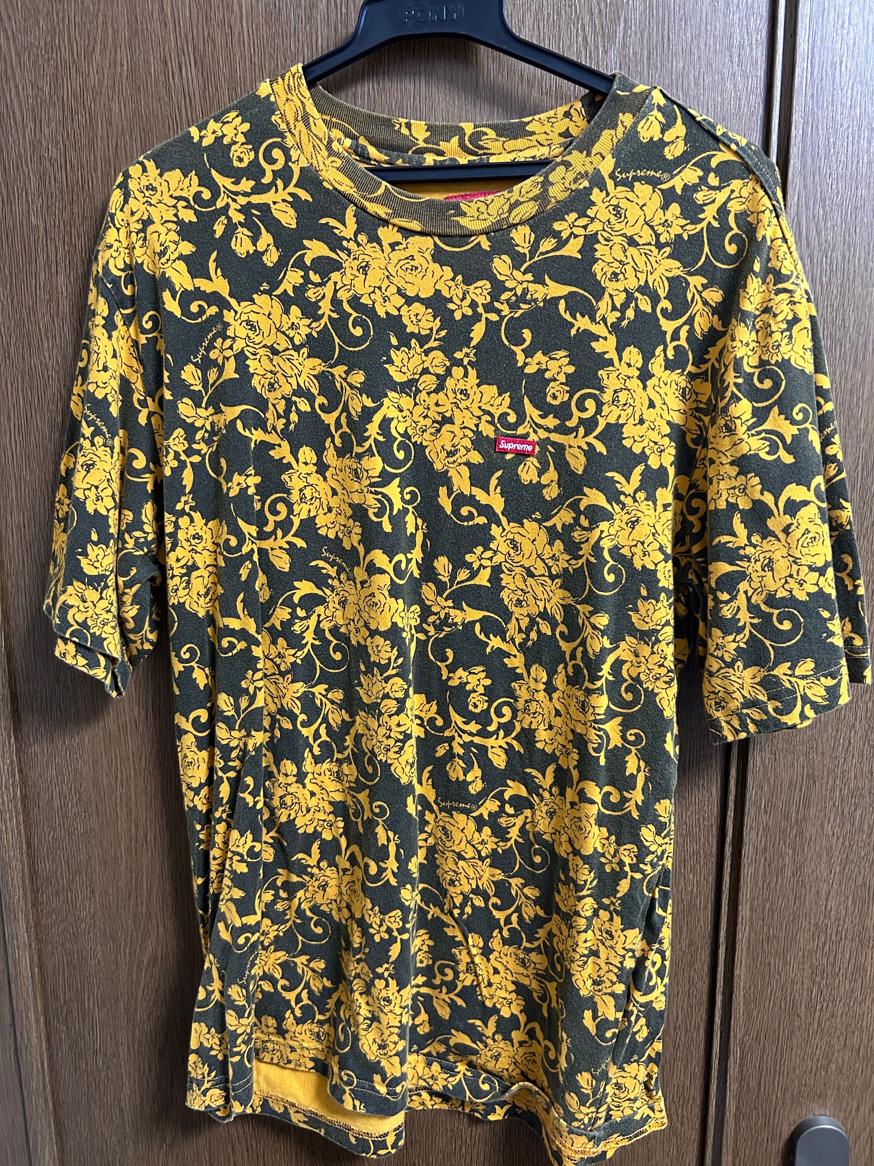 Supreme Small Box Tee 1 "Black Floral"(20SS)