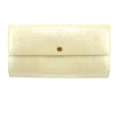 ルイヴィトン LOUIS VUITTON ポシェット・ポルトモネ クレディ ペルル M91382 ヴェルニ 長財布