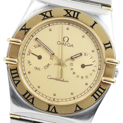 オメガ コンステレーション デイデイト ハーフバー メンズ 【中古】