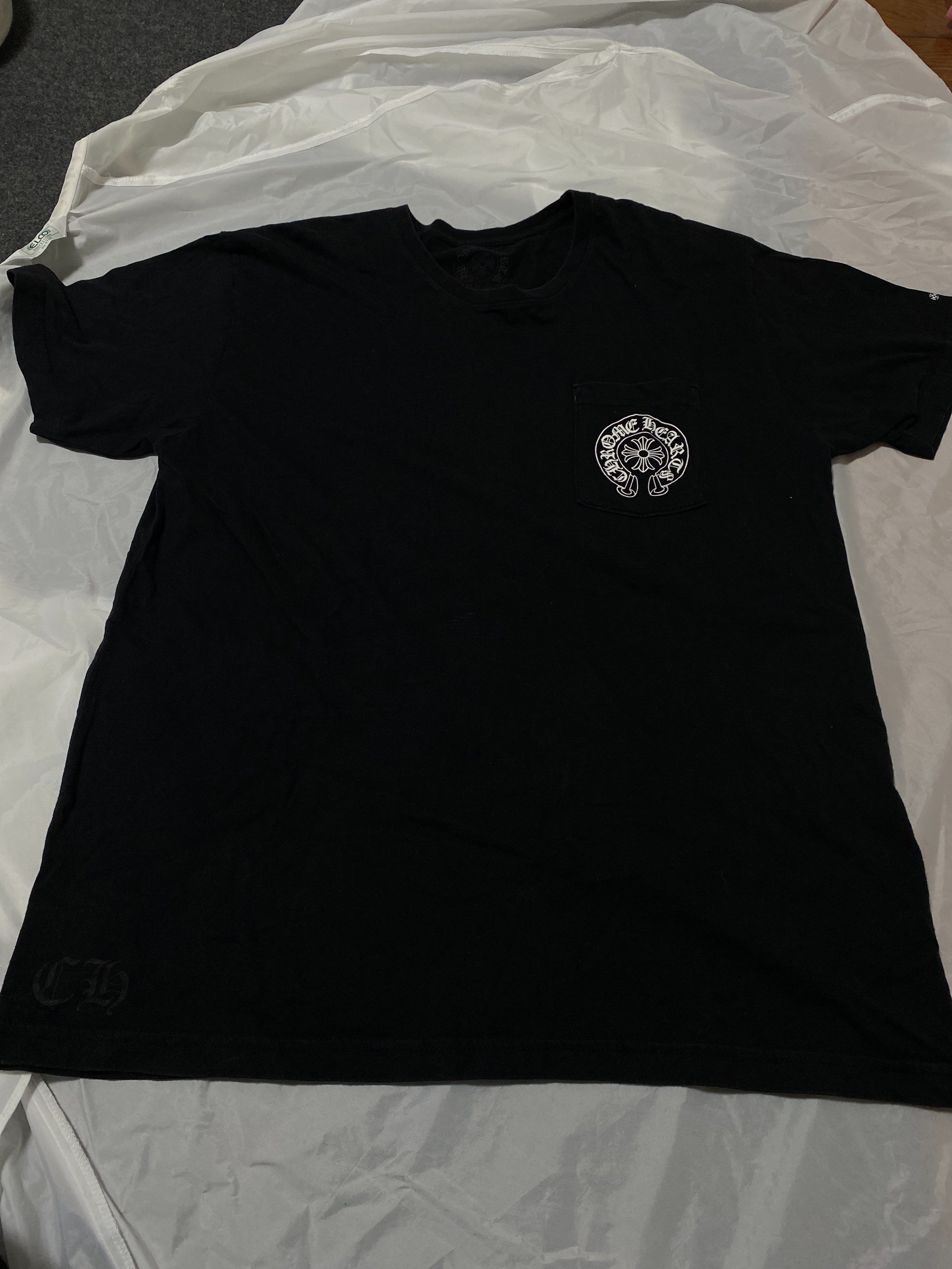 Chrome Hearts Horse Shoe Logo Pocket T-Shirt Fuck You "Black"