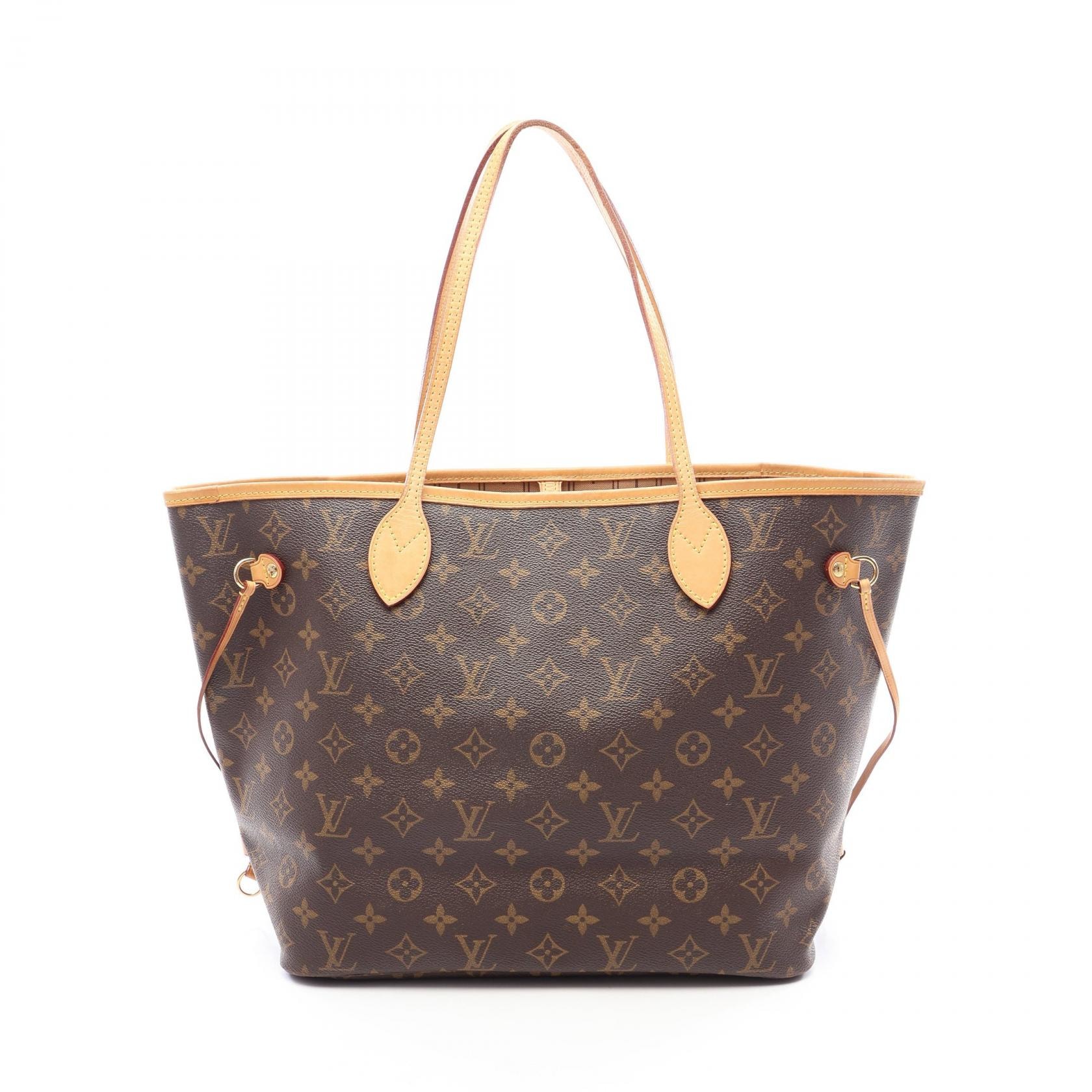 ルイ・ヴィトン LOUIS VUITTON ネヴァーフルMM トートバッグ バッグ PVCコーティングキャンバス レザー モノグラム レディース ブラウン系 M40156 【中古】