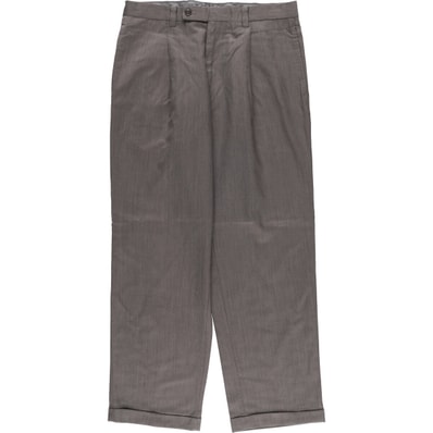 古着 カルバンクライン Calvin klein ワンタック ウールパンツ スラックス メンズw32相当/eaa576697