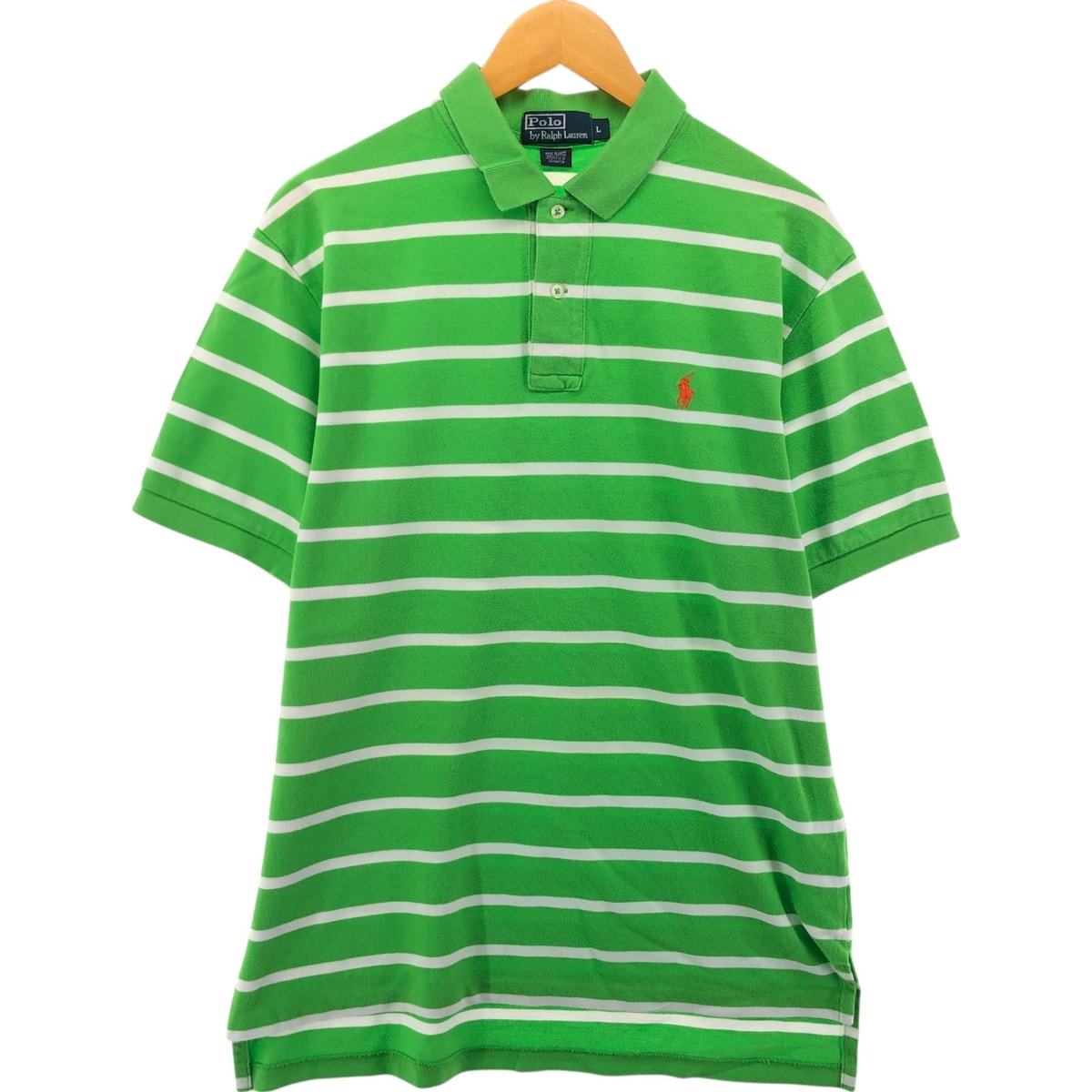 古着 ラルフローレン Ralph Lauren POLO by Ralph Lauren 半袖 ボーダー ポロシャツ メンズL相当/eaa529105