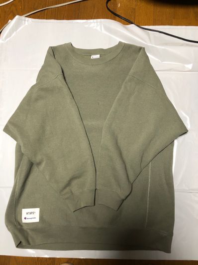 Wtaps ACADEMY / CREW NECK / COTTON. CHAMPION. REVERSE WEAVE "Olive Drab" (672)