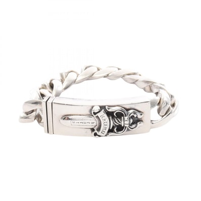クロムハーツ CHROME HEARTS 11LINK ID DAGGER ブレスレット アクセサリー シルバー925 メンズ シルバー系 【中古】