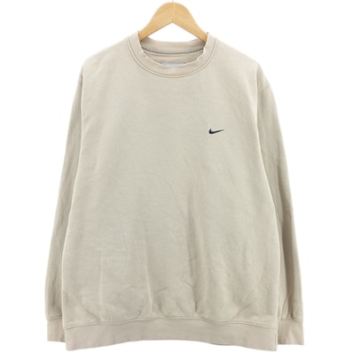 古着 00年代 ナイキ NIKE ワンポイントロゴスウェットシャツ トレーナー メンズL相当/eaa419109
