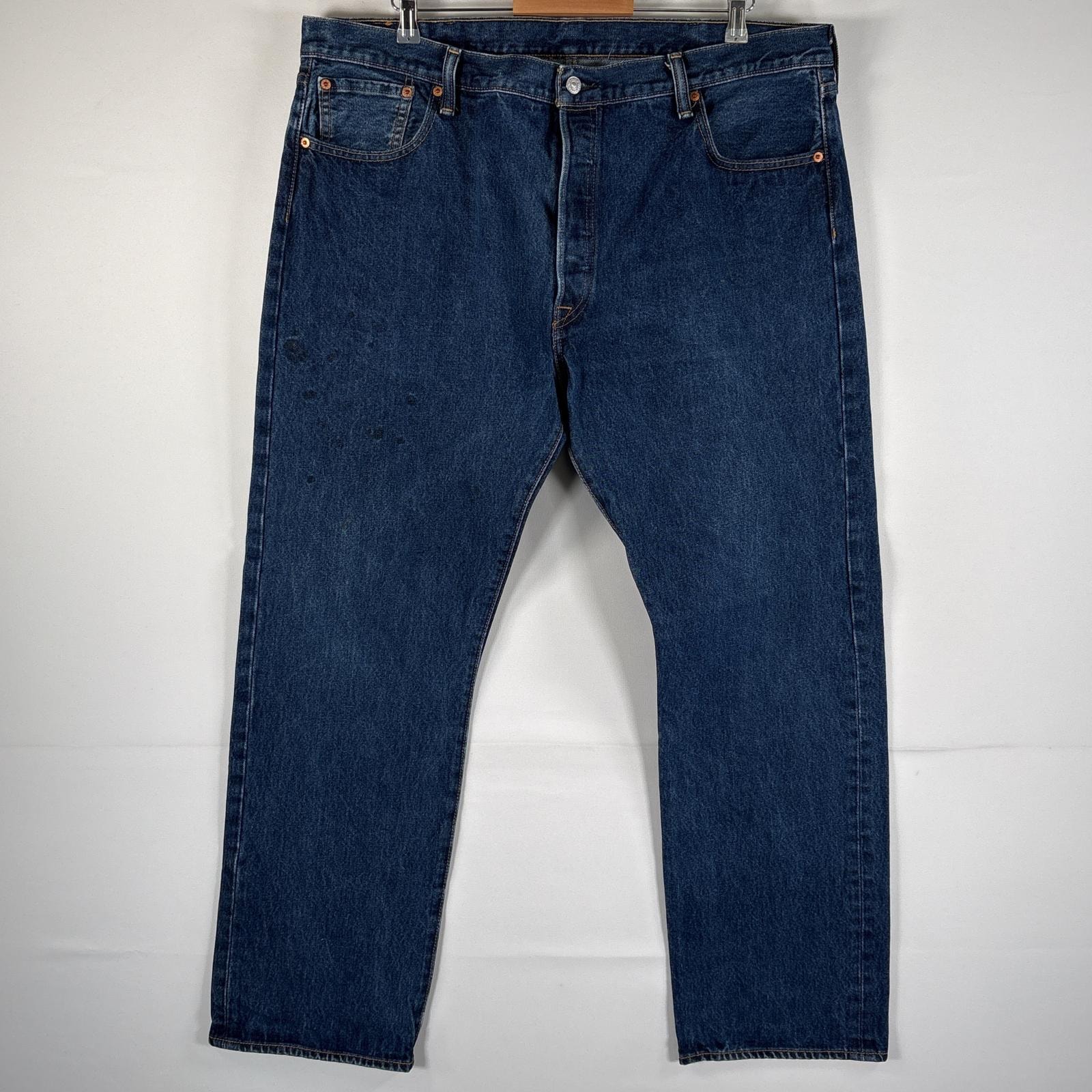 古着 リーバイス Levi's デニムパンツ 501 ブルーデニム ジーンズ ジーパン ストレート ボタンフライ 大きいサイズ w42 L32 インディゴブルー メンズ