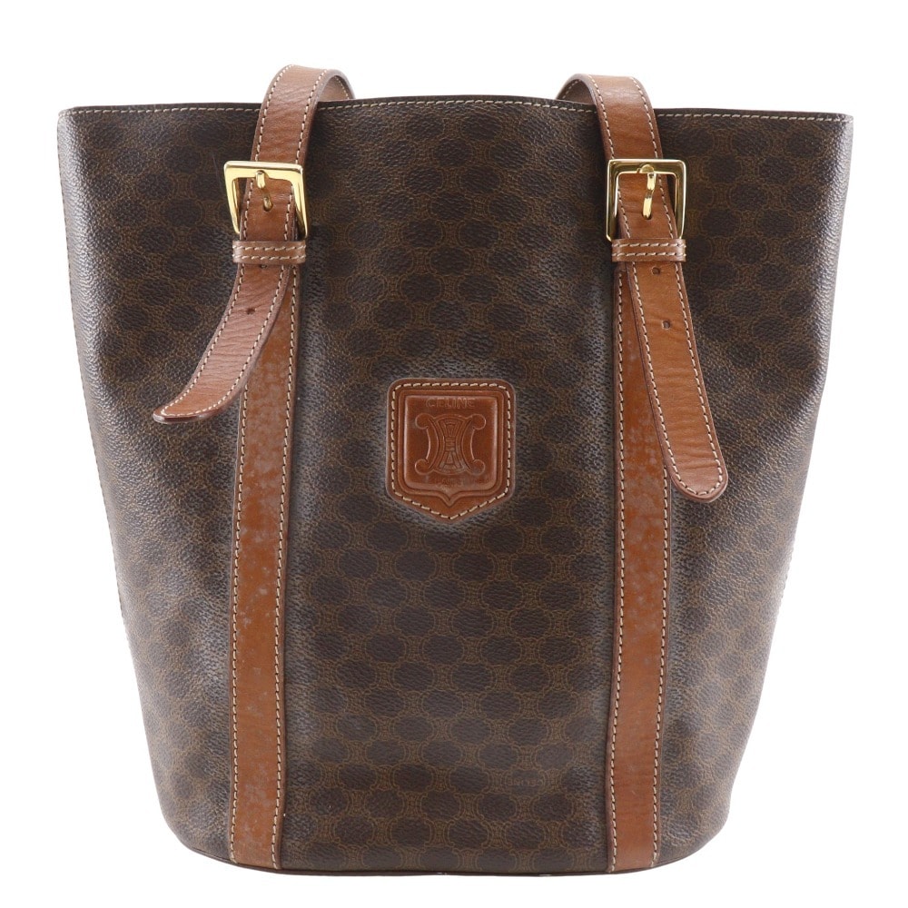 D (傷や汚れあり)】セリーヌ オールドセリーヌ マカダム柄