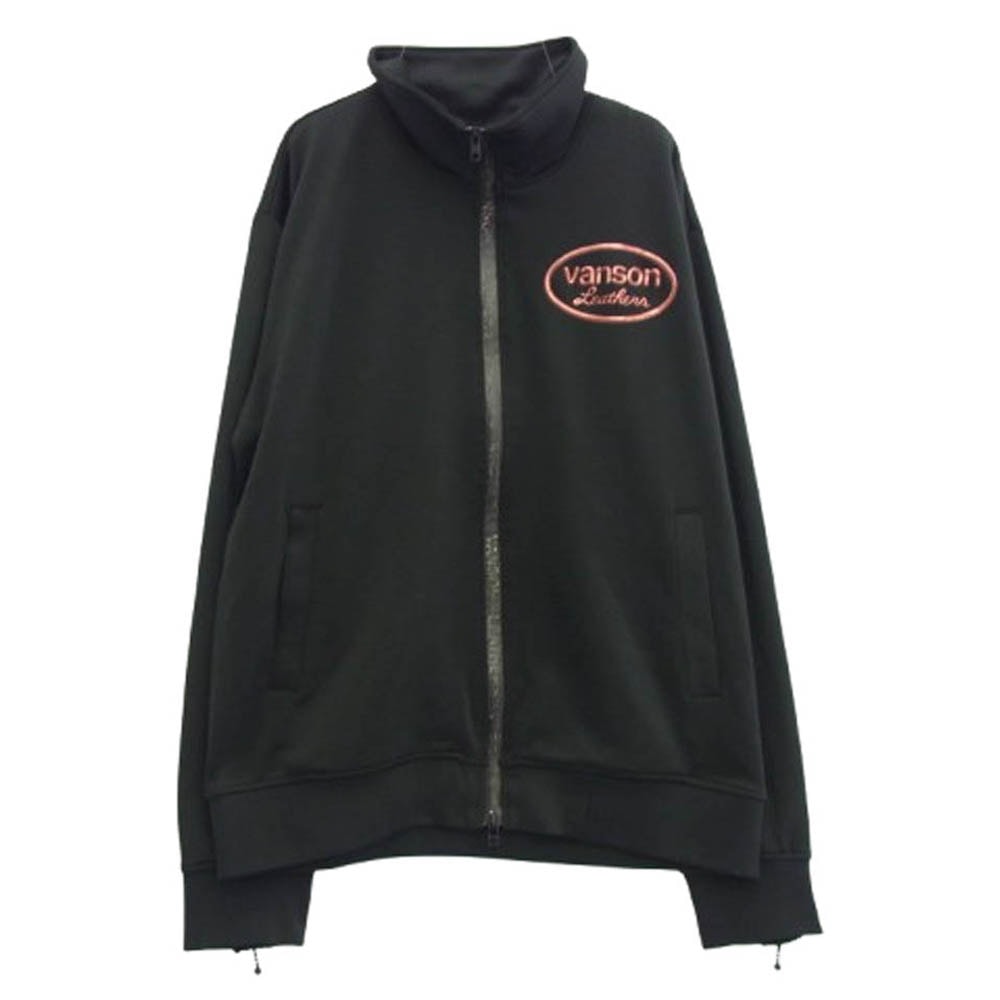 VANSON バンソン ジャケット leathers motorcycle スター バック ロゴ トラック ジャケット ブラック系【中古】