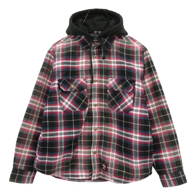 Supreme シュプリーム その他トップス 25AW Lined Zip Up Hooded Flannel Shirt ラインド ジップ アップ フード フランネル シャツ マルチカラー系 レッド系 ブラック系 グレー系 M【極上美品】【中古】