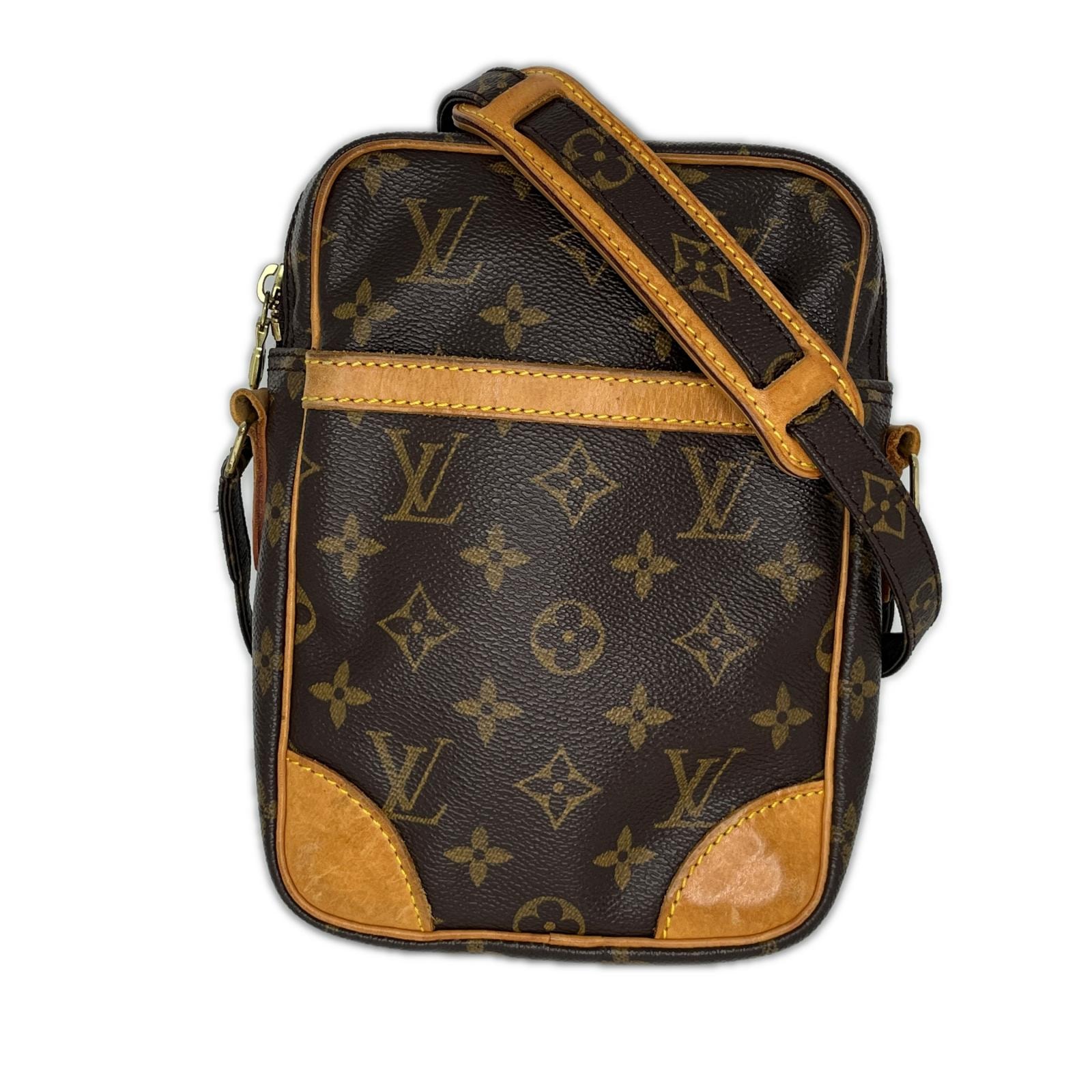 LOUIS VUITTON ルイヴィトン モノグラム ダヌーブ ショルダーバッグ M45266 ブラウン