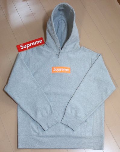 Supreme Box Logo Hooded Sweatshirt "Hether Grey" (17FW)