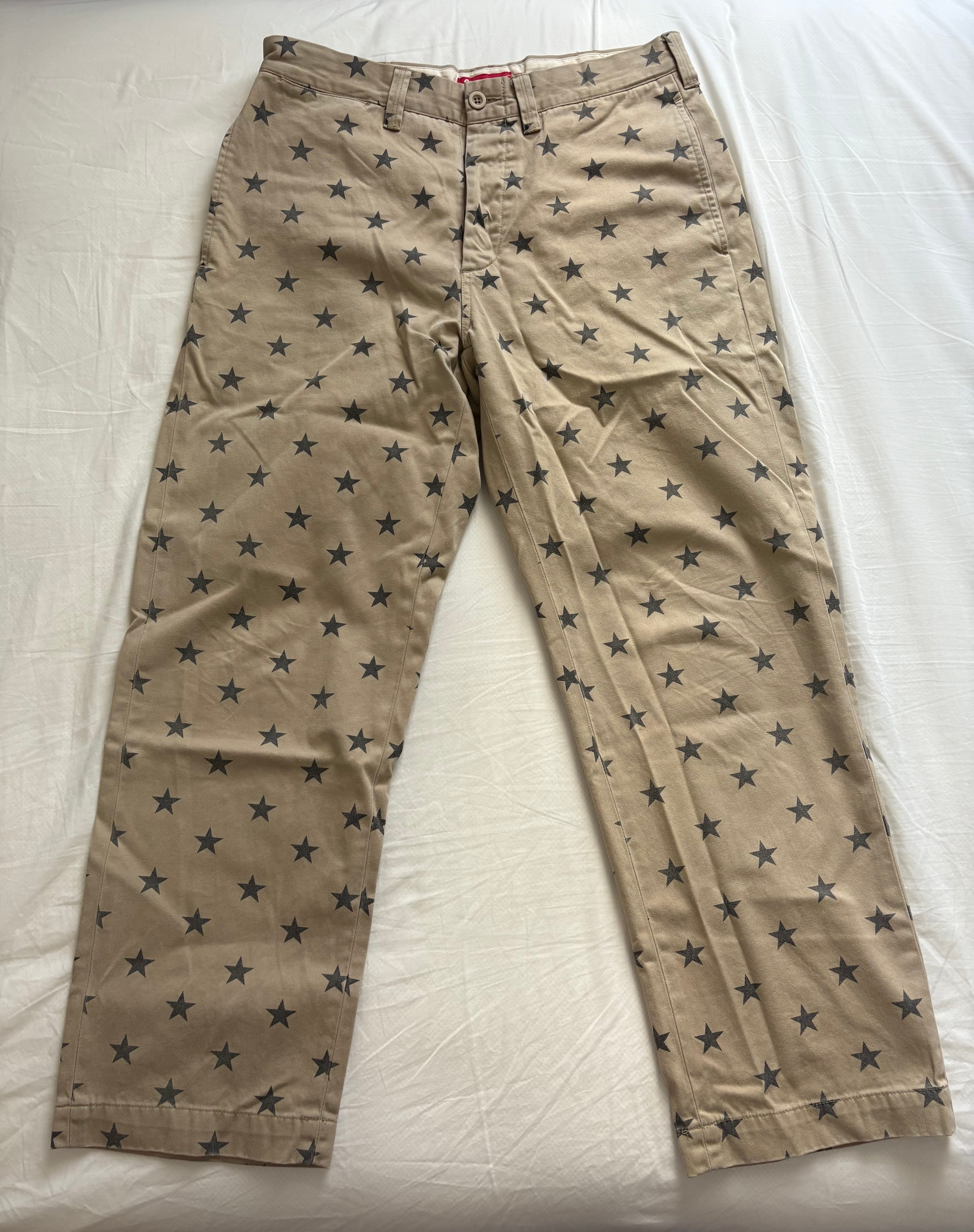 Supreme Chino Pant "Khaki Stars"(22SS)